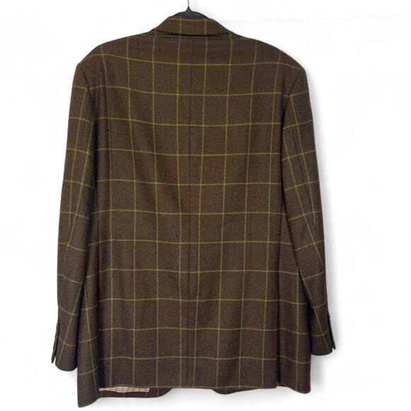 TAILORBYRD Men’s Wool Window Pane Check Blazer Sport Coat M Academia Preppy Dad - Picture 4 of 8